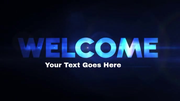 Welcome Intro Video Template | PosterMyWall