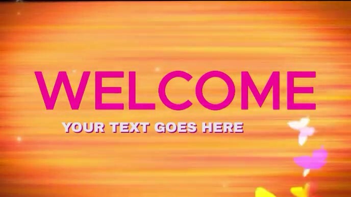 WELCOME INTRO VIDEO. Template | PosterMyWall