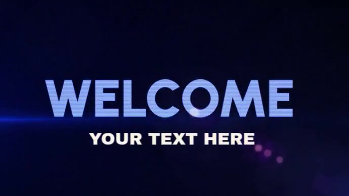 WELCOME INTRO. VIDEO., Presentation (16:9) template
