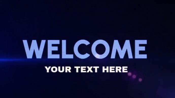 WELCOME INTRO. VIDEO., Template | PosterMyWall