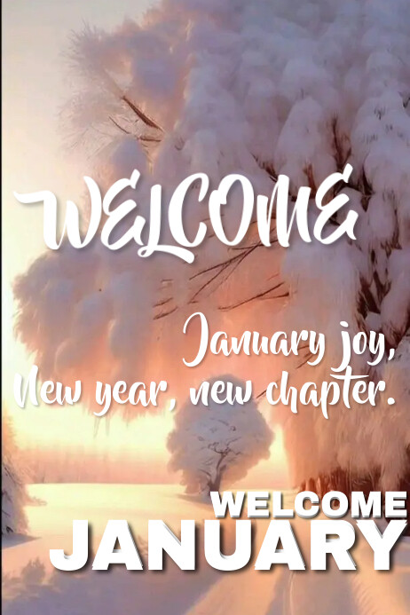 welcome January Template | PosterMyWall
