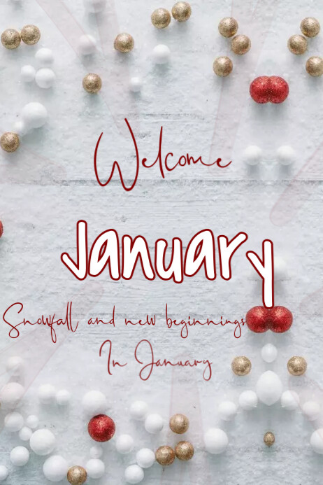 Plantilla de welcome January | PosterMyWall