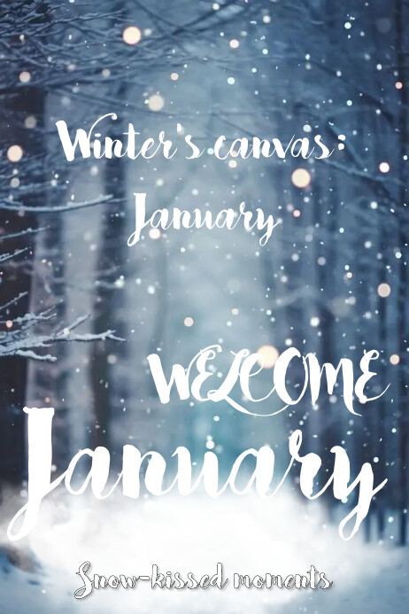 Plantilla de welcome January | PosterMyWall