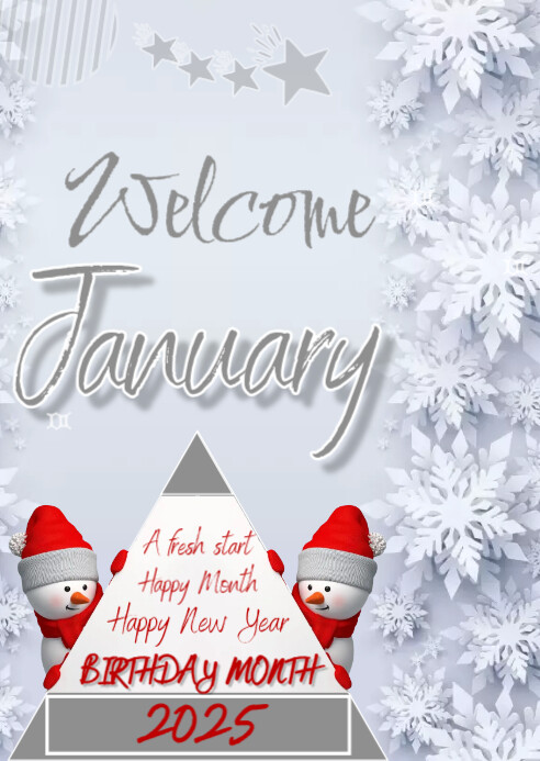 welcome January Template | PosterMyWall