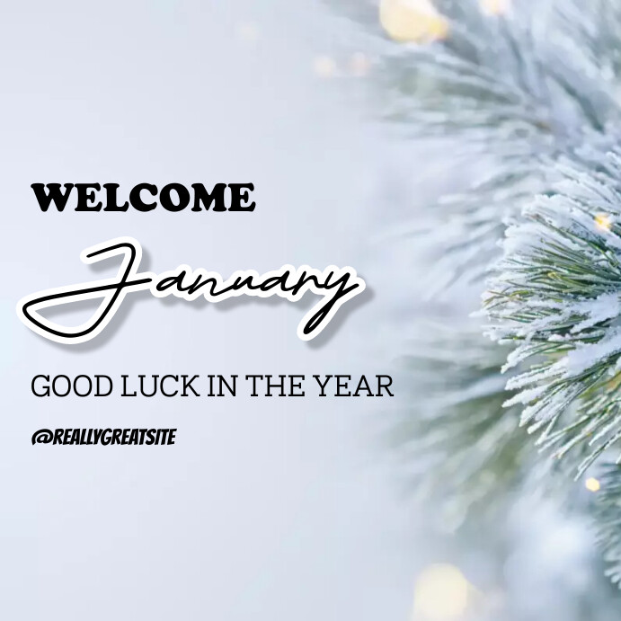 Welcome January Template | PosterMyWall