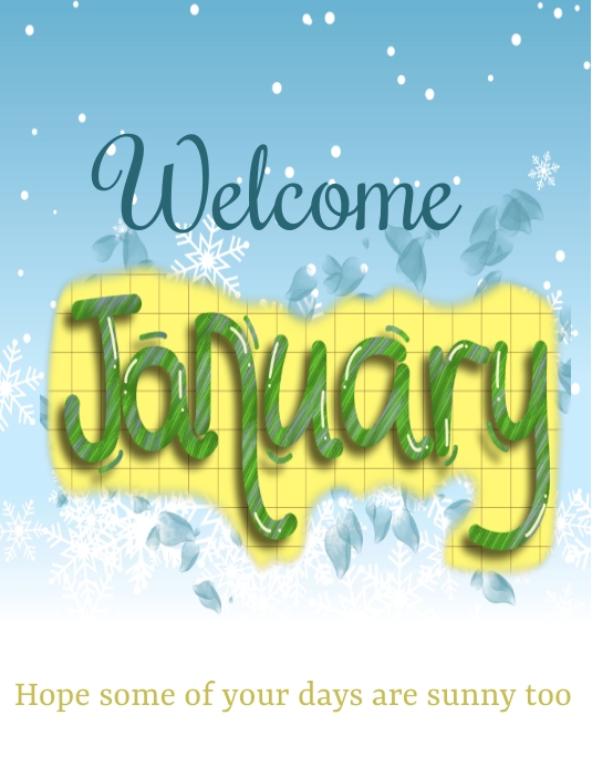 Welcome January Template | PosterMyWall