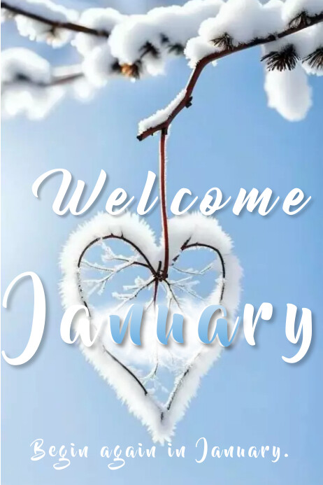 welcome January Template | PosterMyWall