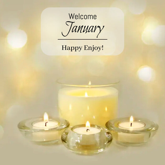 Welcome January flyer template | PosterMyWall