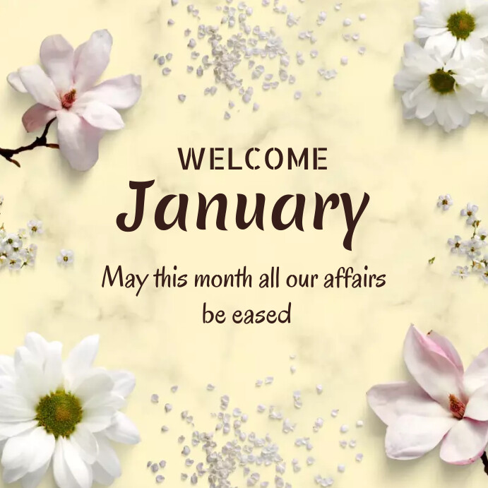 Welcome January Instagram Post Template | PosterMyWall