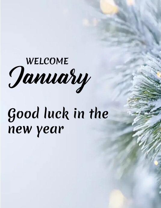 January Posts Welcome January Instagram Post Template | PosterMyWall