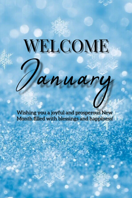 Welcome January Poster Template | PosterMyWall
