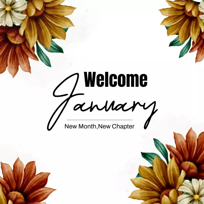Welcome January Template Online Greeting Card | PosterMyWall
