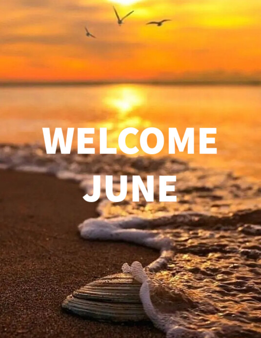 Welcome June Rabbit Welcome june Template | PosterMyWall