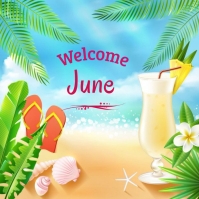 Welcome June Template | PosterMyWall