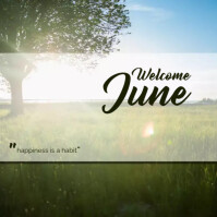Welcome June Template | PosterMyWall