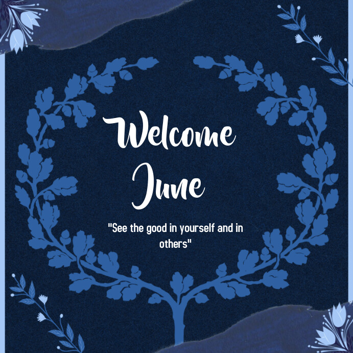 Welcome June Instagram post 2024 Template | PosterMyWall
