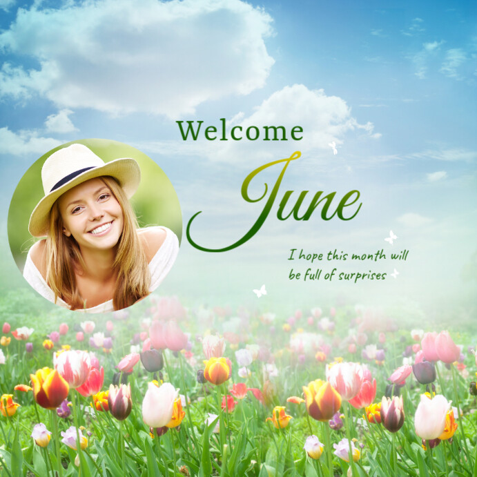 Plantilla de Welcome June Instagram Post | PosterMyWall