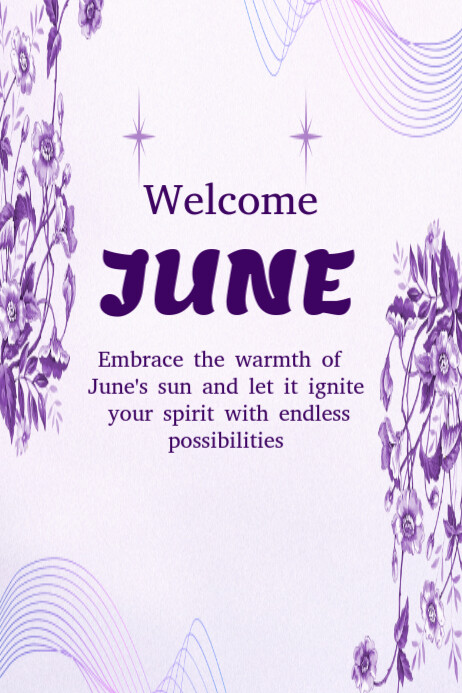 Copy of Welcome June template 2025 | PosterMyWall