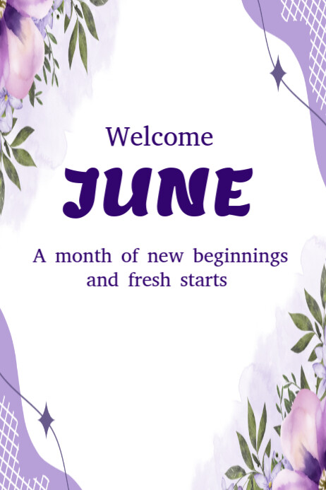 June Welcome Slides Welcome June template 2025 | PosterMyWall