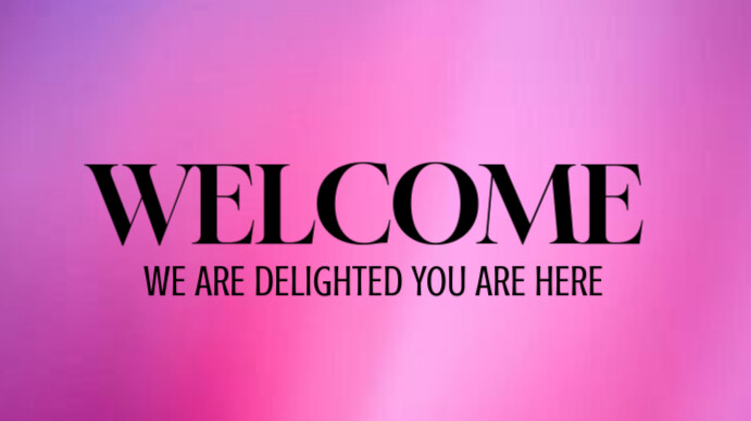 WELCOME LIVE STREAM Template | PosterMyWall