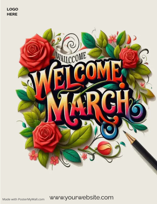 Welcome March Script Welcome March Template | PosterMyWall