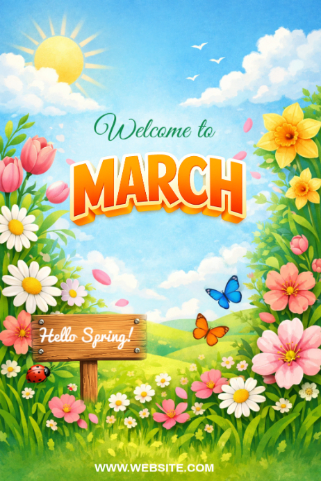 Welcome March Template | PosterMyWall