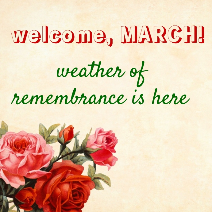 Welcome March Script Welcome march Template | PosterMyWall