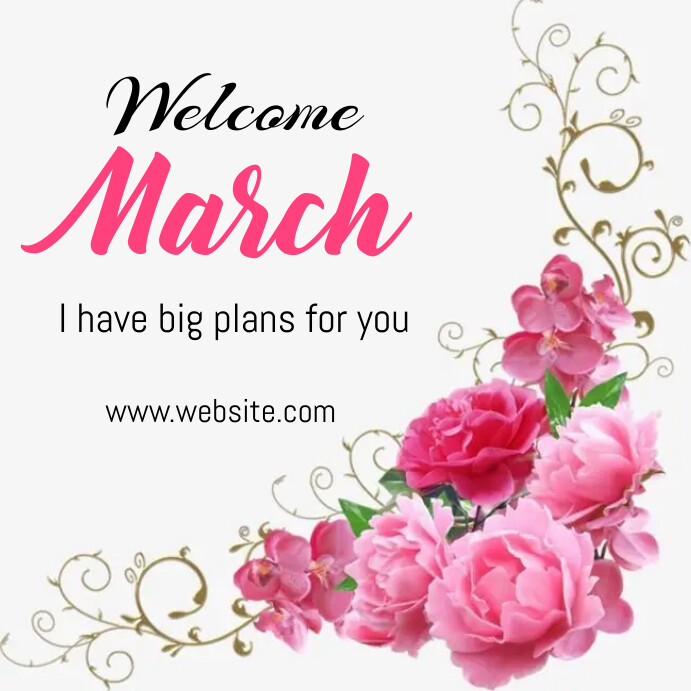 Welcome March Script Welcome march Template | PosterMyWall