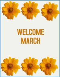 welcome March Flyer (US-Letter) template