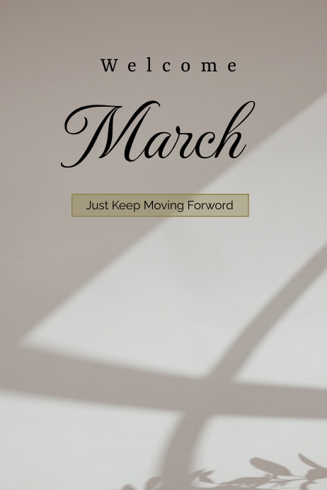 Welcome March Script Welcome March Template | PosterMyWall