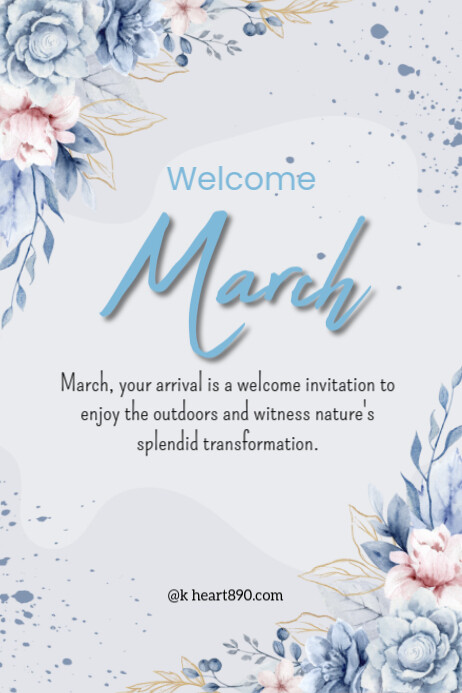 Welcome March Script Welcome march Template | PosterMyWall