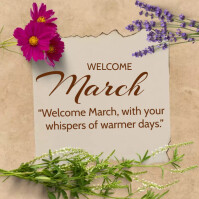 Welcome March Script Welcome March Template | PosterMyWall