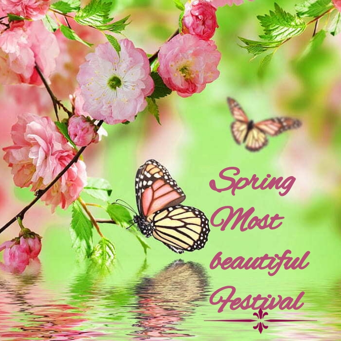 Welcome march spring instagram post Template | PosterMyWall