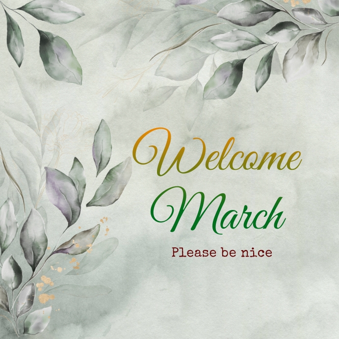 Welcome March Script Welcome March Template | PosterMyWall