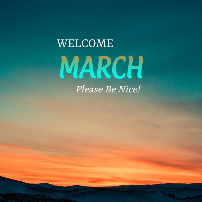 Welcome March Script Welcome March Template | PosterMyWall