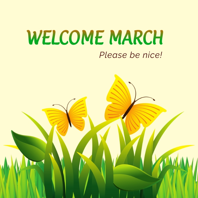 March Emblems Welcome March Template | PosterMyWall