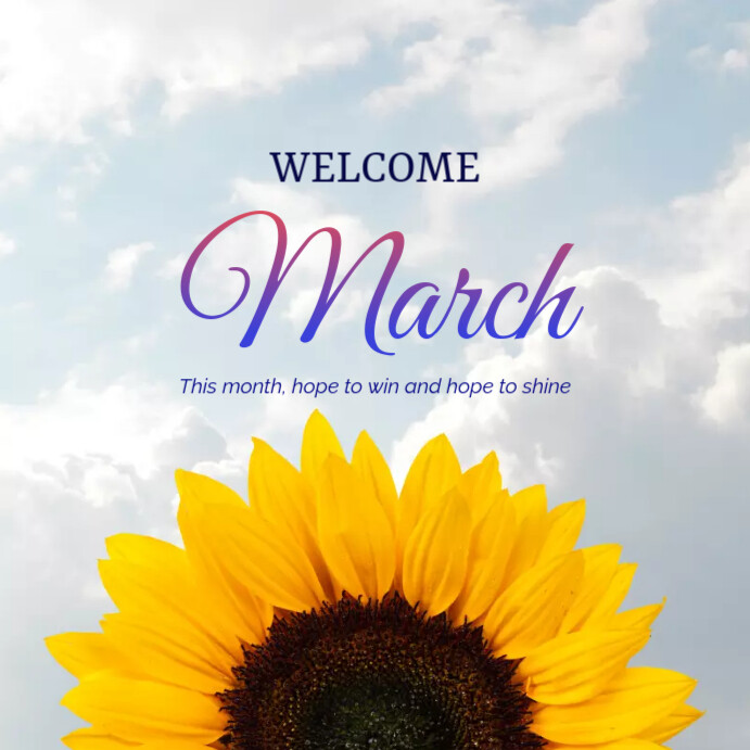 Welcome March Script Welcome March Template | PosterMyWall