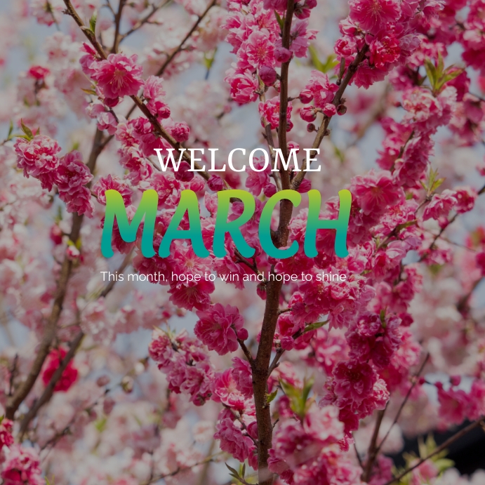 Welcome March Script Welcome March Template | PosterMyWall