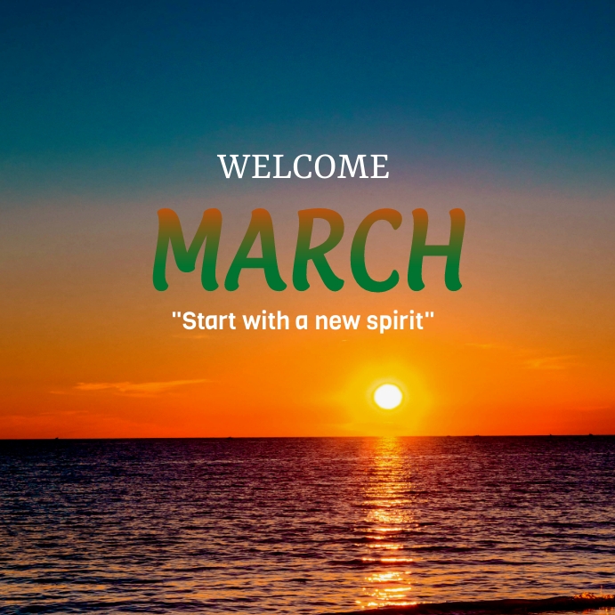 Welcome March Script Plantilla de Welcome March Template | PosterMyWall