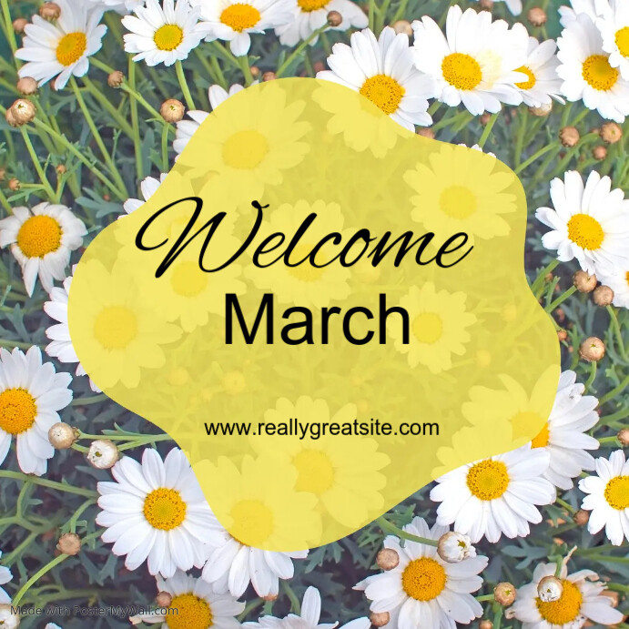Welcome March Script Welcome March Template Online Greeting Card | PosterMyWall