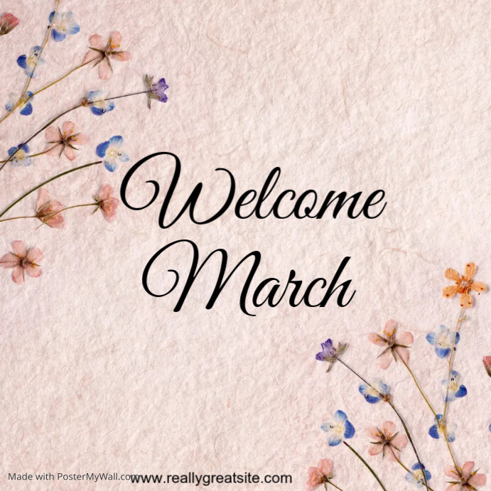 Welcome March Script Welcome March Template Online Greeting Card | PosterMyWall