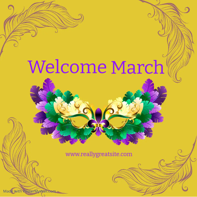 Welcome March Script Welcome March Template Online Greeting Card | PosterMyWall