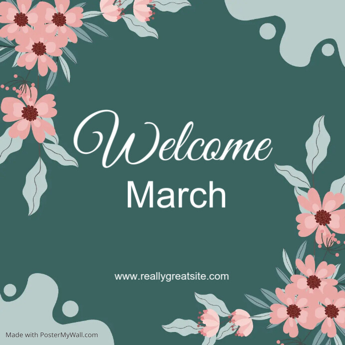 Welcome March Script Welcome March Template Online Greeting Card | PosterMyWall