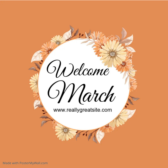 Welcome March Script Welcome March Template Online Greeting Card | PosterMyWall
