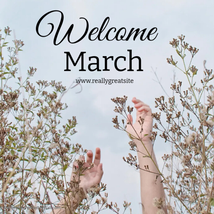 Welcome March Script Welcome March Template Online Greeting Card | PosterMyWall