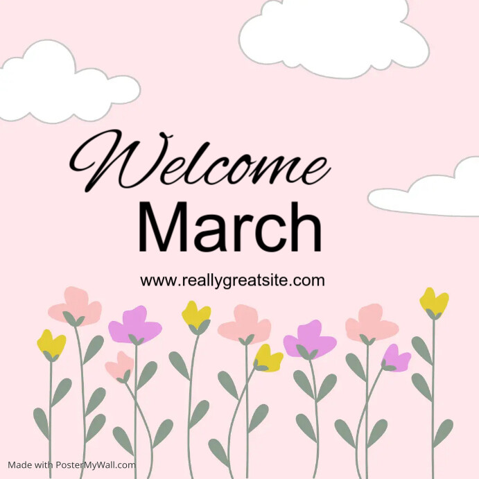 Welcome March Script Welcome March Template Online Greeting Card | PosterMyWall