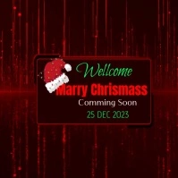 welcome marry christmas flyers Instagram-Beitrag template