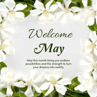 Welcome May template Instagram post | PosterMyWall