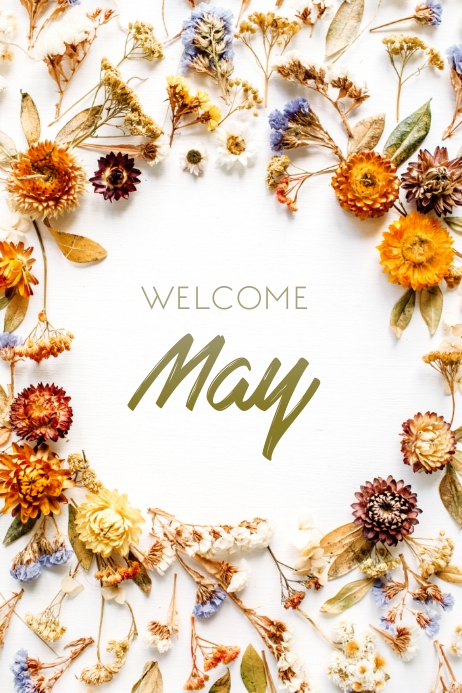 welcome may templates Плакат