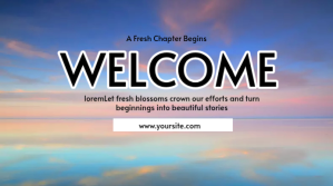 Welcome Message YouTube Thumbnail YouTube-miniature template